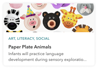 Paper plate animals - Upwards activities program